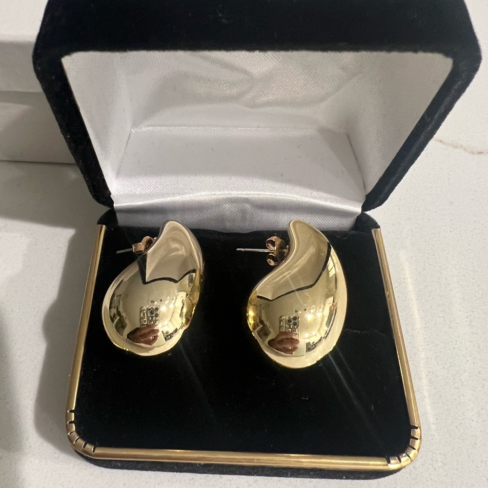 Silver Water Drop Tear Drop Earrings